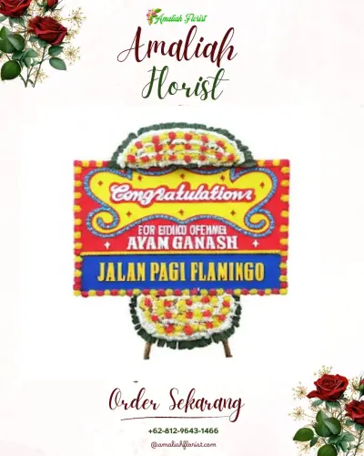 Bunga Papan Congratulation di Burangrang
